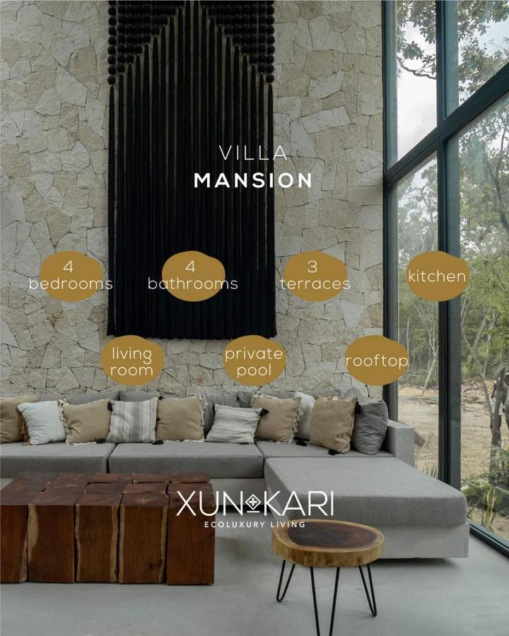 Villa Xuncari En El Corazon De La Selva Tulum Luaran gambar